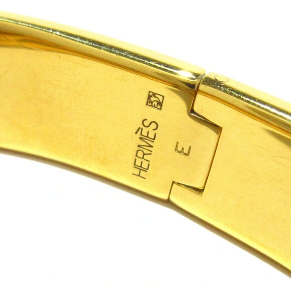 Auth HERMES Clic H Gold Yellow Hardware Bangle - Picture 4 of 6